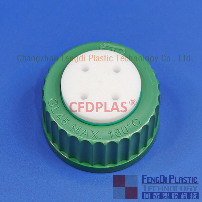 Tampas de rosca PBT GL45 de alta temperatura
