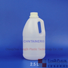 2500 ml redondo natural de alta densidade de polietileno jarro de plástico