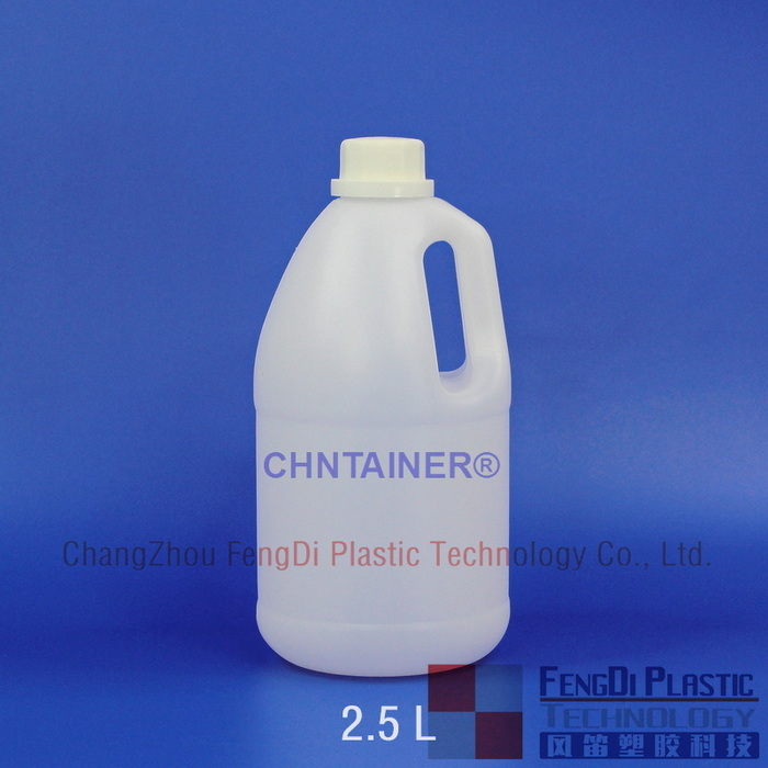 2500 ml redondo natural de alta densidade de polietileno jarro de plástico