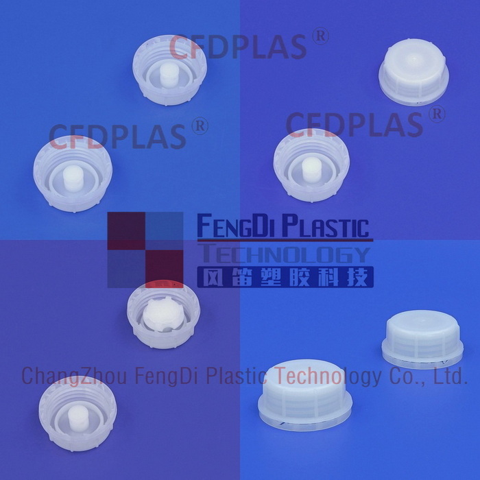 Cfdplas hdpe din51mm tampas ventiladas com rosca