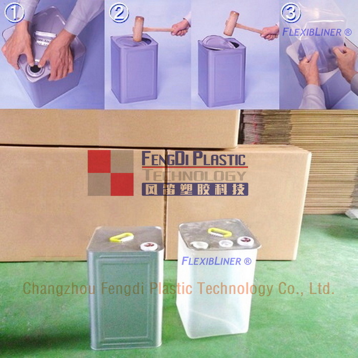 18L Flexible LDPE SPOUTED INTERIOR RECIMENTO PARA METAL STATE METAL 
