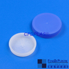 Tampa de parafuso azul com nervuras com nervuras de 63 mm com plugue interno LDPE