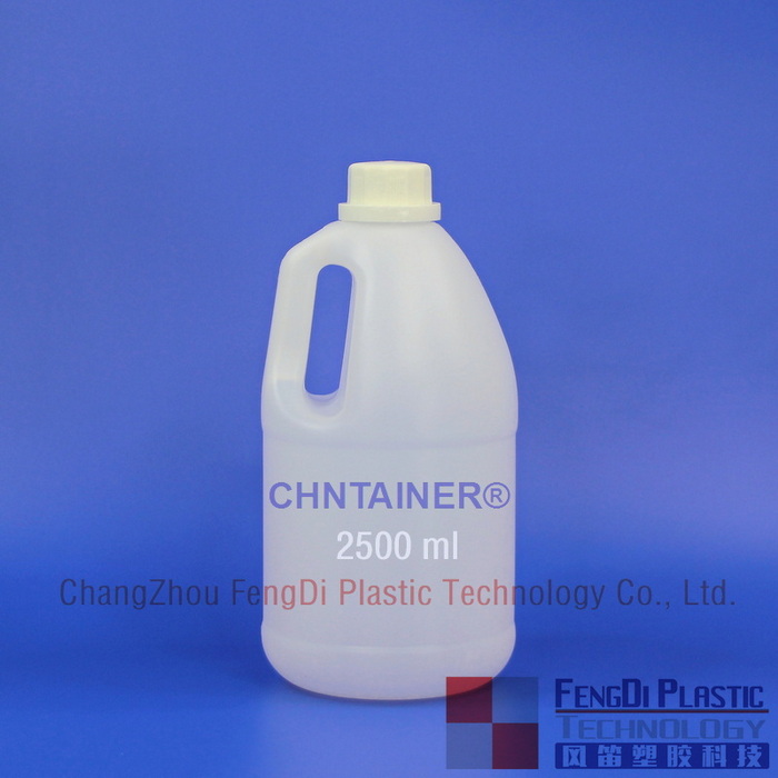 2500 ml redondo natural de alta densidade de polietileno jarro de plástico