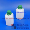 Frasco de amostra quadrado com tampa verde 750ml para análise de combustível de bunker