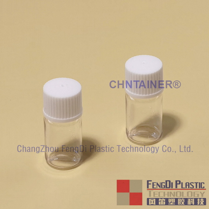 Garrafa de reagente PETG de 150 ml com fechamento de nervuras de PP