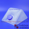 Tampa de parafuso azul com nervuras com nervuras de 63 mm com plugue interno LDPE
