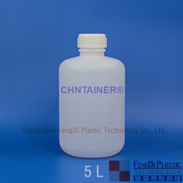 Boston Round HDPE Laboratory Bottle 5L
