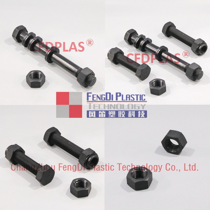 Bolts de hexagon de nylon preto M36x360mm