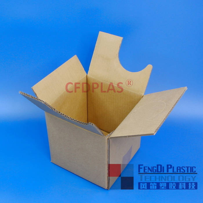 Caixa externa de papelão ondulado cubitainer de 5 litros