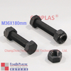 Bolts de hexagon de nylon preto M36x180mm
