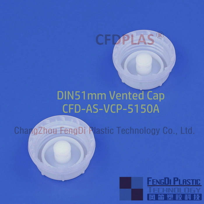Cfdplas hdpe din51mm tampas ventiladas com rosca