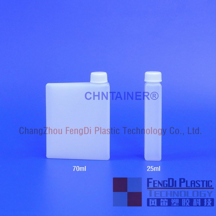 Os frascos de reagente 70ml e 25ml usados ​​nos analisadores de química clínica MetroLab 4000 